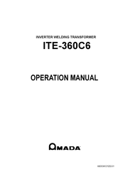 Amada ITE-360C6 Operation Manual