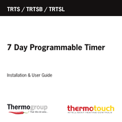 Thermogroup thermotouch TRTS Installation & User Manual