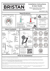 Bristan KN2 SHXAR C Installation Instructions & User Manual