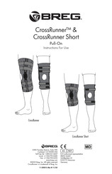 Breg CrossRunner Short Instructions For Use Manual
