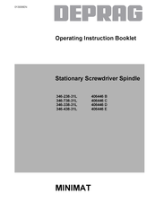 Deprag 346-438-31L Operating Instruction Booklet