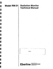 Eberline RM-21 Technical Manual