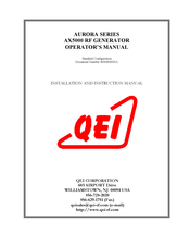 QEI AX5000 Operator's Manual
