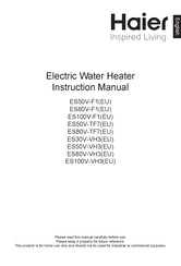 Haier ES100V-VH3(EU) Instruction Manual