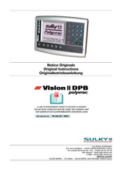 Sulky Burel Vision II DPB polyvrac Original Instructions Manual