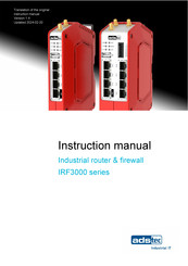 adstec IRF3000 Series Translation Of The Original Instruction Manual