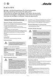 steute 1172484 Mounting And Wiring Instructions