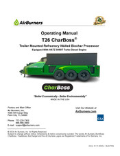 AirBurners CharBoss T26 Operating Manual