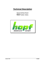 hopf 6022 Technical Description
