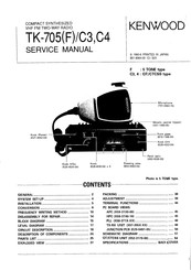 Kenwood TK-705FC4 Service Manual