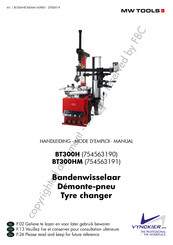MW TOOLS BT300HM Manual