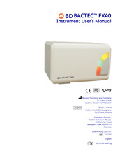 Bd BACTEC FX40 Instrument User Manual