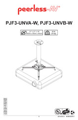 peerless-AV PJF3-UNVA-W Instructions Manual