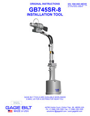 Gage Bilt GB745SR-8 Instructions Manual