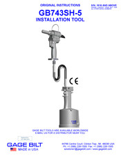 Gage Bilt GB743SH-5 Instructions Manual
