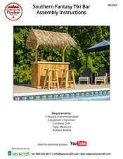leisurecraft Southern Fantasy Tiki Bar Assembly Instructions Manual