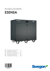 Swegon ESENSA PX TOP 09 Installation Instructions Manual