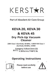 Kerstar KEVA 20 Operating Instructions Manual