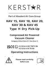 Kerstar KAV 15 Operating Instructions Manual