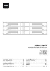 Bose PowerShareX PSX2404D Installation Manual
