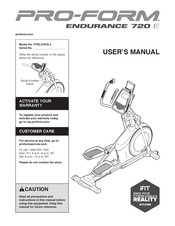 ICON Health & Fitness PFEL57916.5 User Manual
