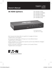 Eaton TRIPP LITE B118-004-UHD Owner's Manual