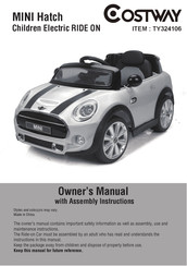 Costway MINI Hatch TY324106 Owner's Manual