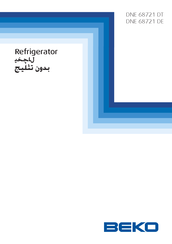 Beko DNE 68721 DT Manual