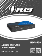 REI HDA-929 User Manual