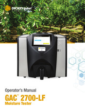 Dickey-John GAC 2700-LF Operator's Manual