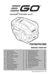 EGO PU2700 Original Instructions Manual