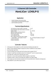 HomLiCon LCH5LP-S Manual