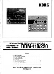 Korg Super Drums DDM-110 Service Manual