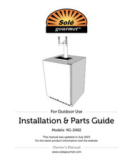 Sole Gourmet KG-2402 Installation And Parts