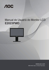 AOC E2023PWD User Manual