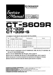 Pioneer CT-339 Service Manual