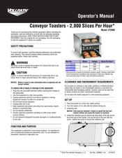 Vollrath CT4-2202000 Operator's Manual