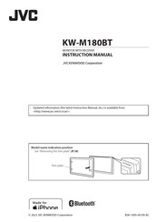 JVC KENWOOD KW-M180BT Instruction Manual