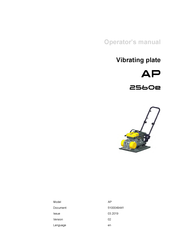 Wacker Neuson AP 2560e Operator's Manual
