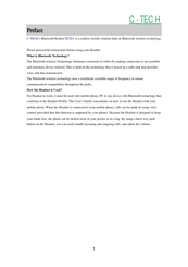 C-Tech BT201 Instruction Manual