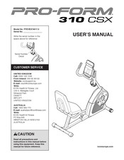 ICON Health & Fitness PFEVEX74017.0 User Manual