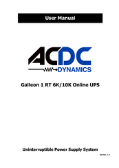 ACDC Dynamics Galleon 1 RT 10KL User Manual