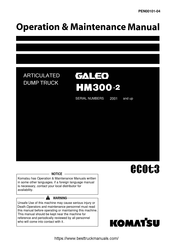 Komatsu ecot3 GALEO HM300-2 Operation And Maintenance Manual