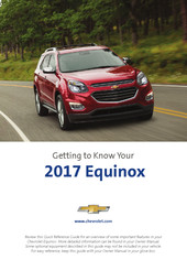 Chevrolet equinox 2017 Manual