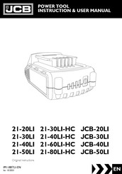 jcb 21-30LI-HC Instructions & User's Manual