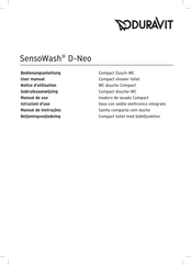 DURAVIT SensoWash D-Neo User Manual