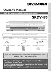Sylvania SRDV495 Owner's Manual