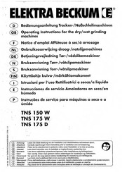 Elektra Beckum TNS 175 W Operating Instructions Manual