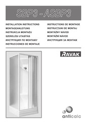 RAVAK Supernova ASBP3 Installation Instructions Manual
