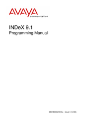 Avaya INDeX 9.1 Programming Manual
